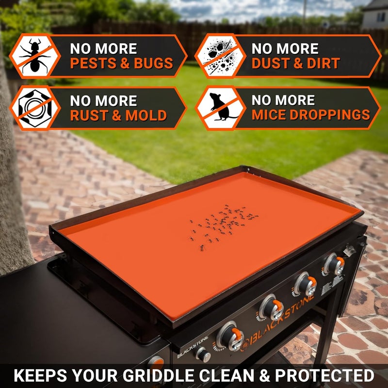 OZG 17" Premium Silicone Griddle Mat for Blackstone 17 Inch Grill, Heavy Duty Food Grade Silicone Griddle Cover, Keep Your Grill Clean and Rust-Free All Year Long - Image 3
